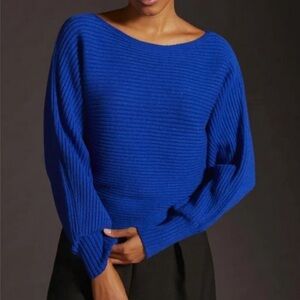 Anthropologie Ribbed Pullover Jumper Sweater Size L